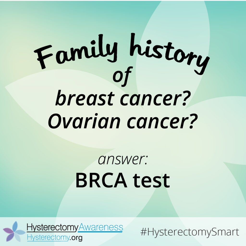 Family history of breast cancer ovarian cancer answer brca test 