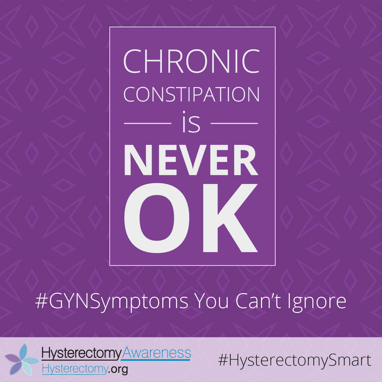 Chronic Constipation is NEVER OK #GYNSymptoms You Can’t Ignore #HysterectomySmart