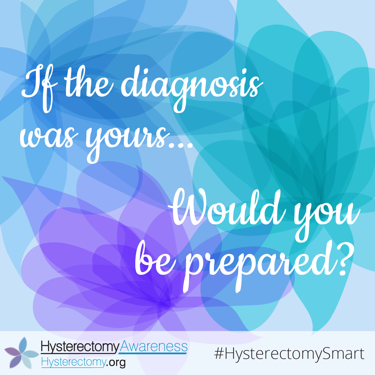 If the diagnosis was yours – Would you be prepared? #HysterectomySmart